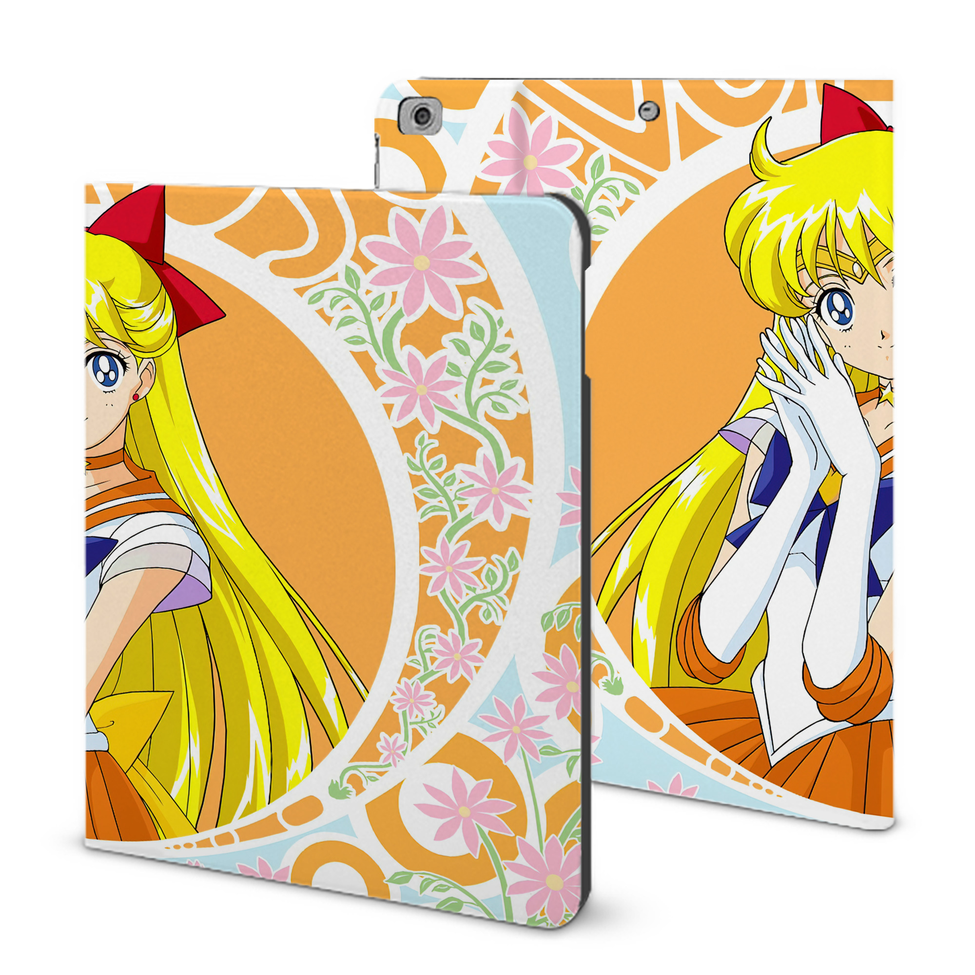 （画像用） 美少女戦士セーラームーン Sailor Moon IPad ケース ブック型 PUレザー TPU 耐衝撃 軽量 薄型 ペン収納なし 全面保護 IPad 各モデル対応